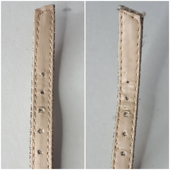 Le Chateau Sparkly Heels Gold Strappy Stiletto 8 - Picture 8 of 13